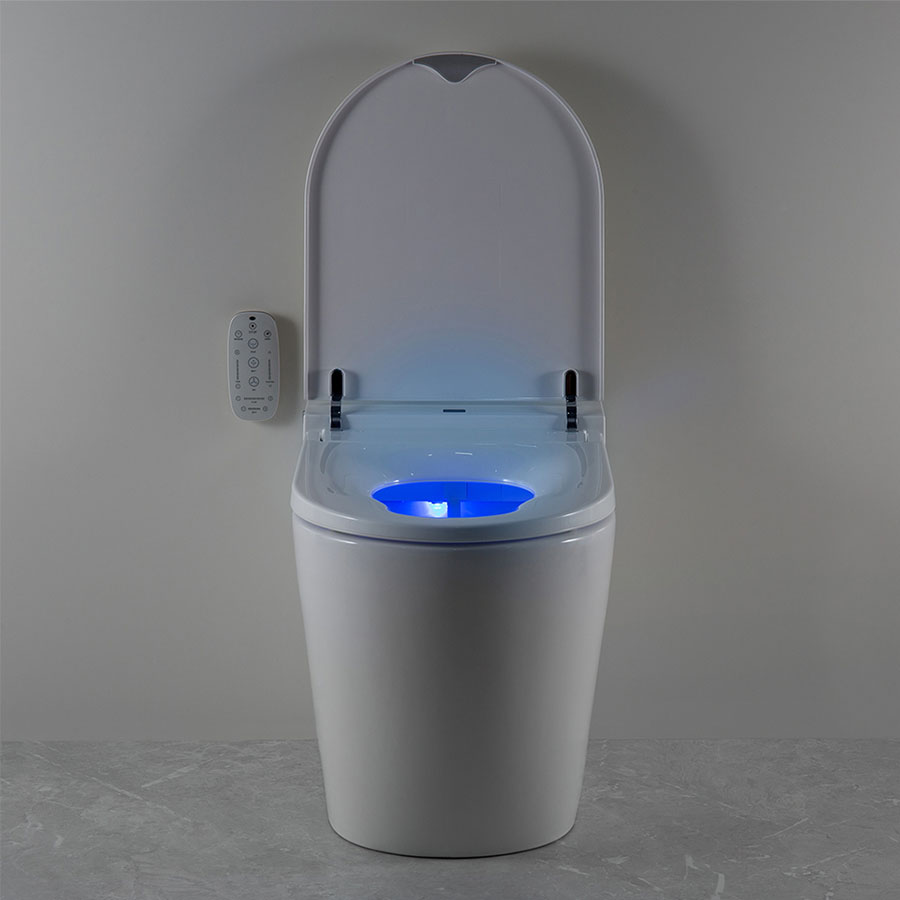 Argent Evo Wall Faced Smart Toilet System AF42IN38WB_with blue light