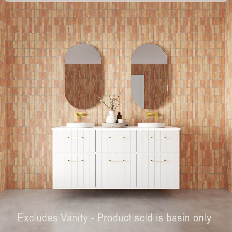 Marquis Paco Semi-Inset Gloss White Basin 365Ø mm MARQP002GW_IMG4