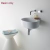 Omvivo Lili 400 Wall Basin Option without taphole Matt White_LIVSS4000TH